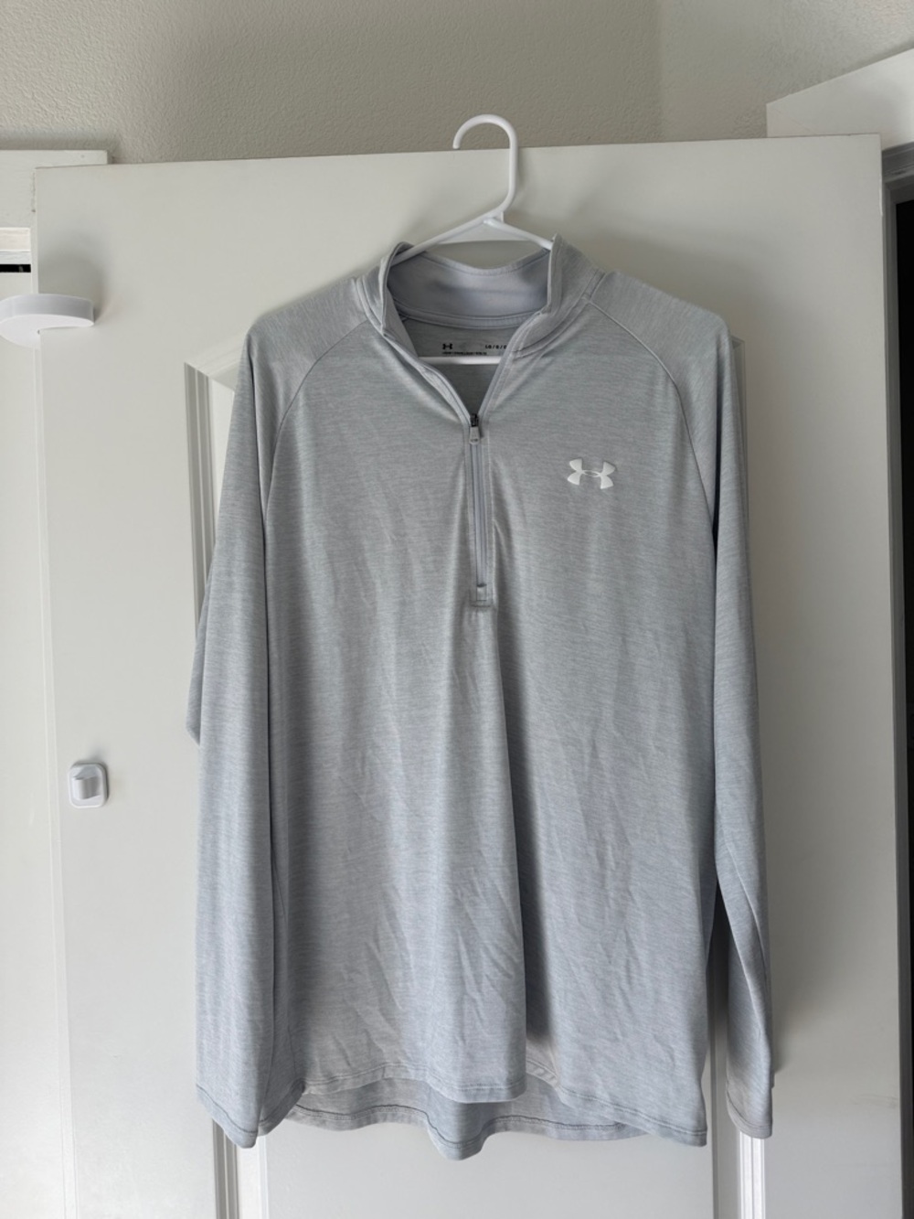 Under Armour Light Gray Quarter-Zip Athletic Pullover